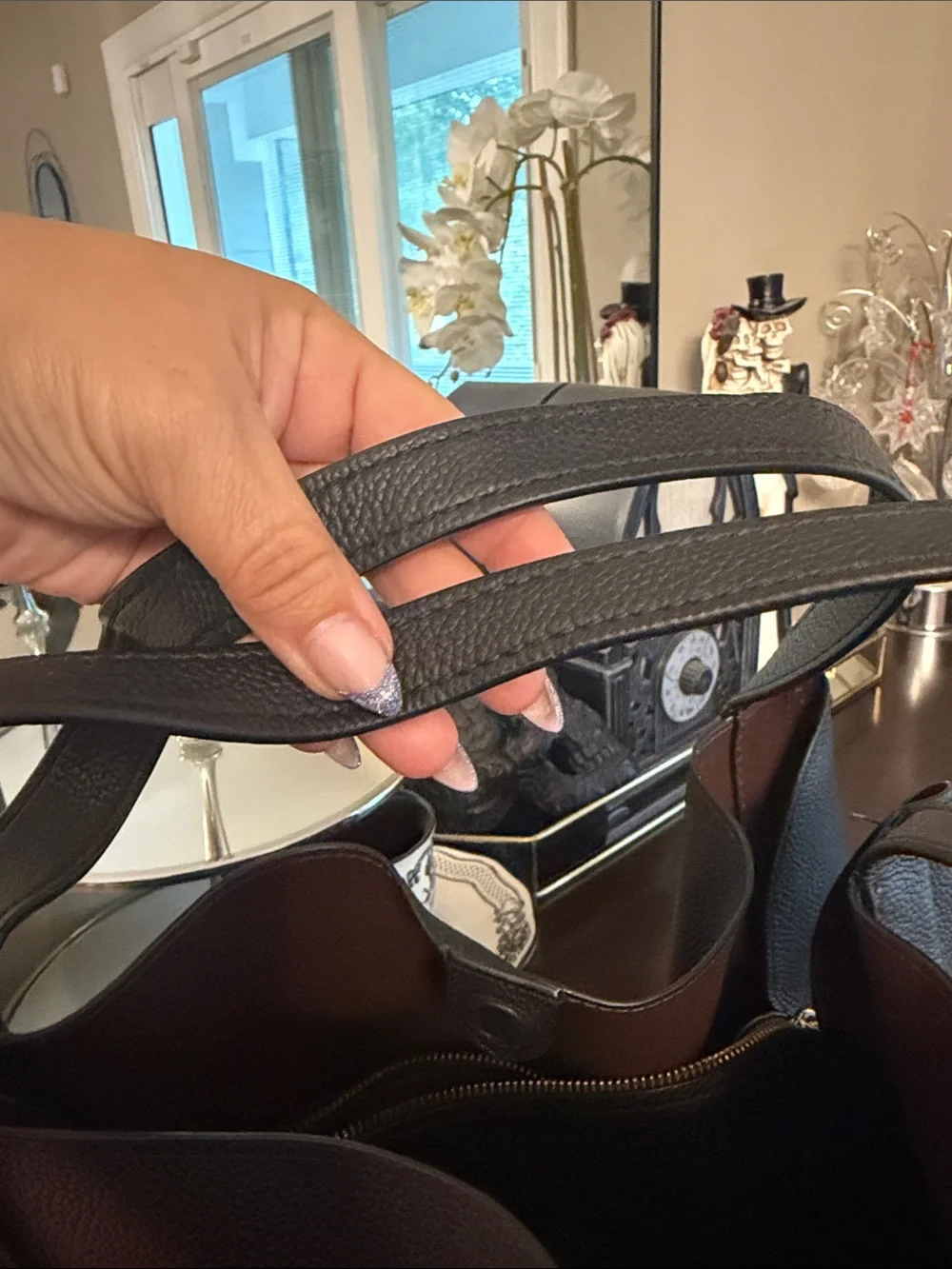 Coach Hadley Black Leather Tote Bag - Classic Everyday Carry EUC